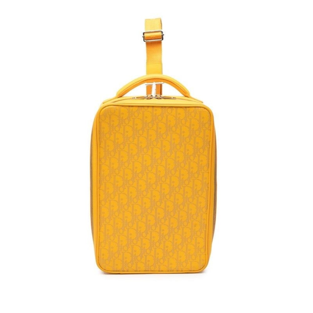 Dior Oblique World Tour Body Sling Bag Leather Belt Bag Yellow